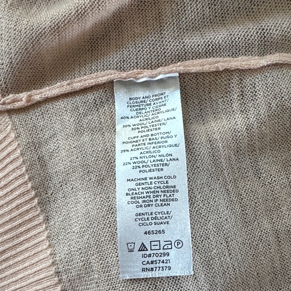 Ann Taylor Women's Pink Open Front Sweater - Picture 6 of 6